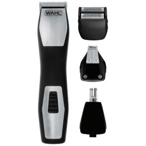 Wahl GroomsMan Pro Batteri Sort, Rustfrit stl