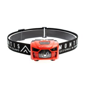 Montis Bateryjna latarka nagowna z sensorem MT002 R�d, Sort Hovedb�nd lommelygte LED