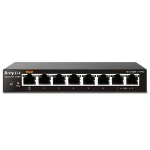 DrayTek VigorSwitch G1080 Administreret L2 Gigabit Ethernet (10/100/1000) Sort