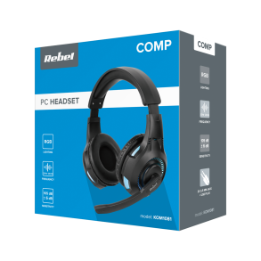 Rebel GH-20 Headset Ledningsfrt Spil USB Type-A Sort