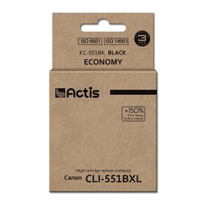 Actis KC-551Bk blk (Canon CLI-551BK udskiftning; Standard; 12 ml; sort)