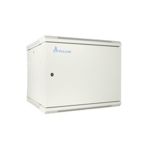 Extralink 9U 600X600 ASP WALL-MOUNTED RACKMOUNT CABINET METAL DOOR GRAY Vgmonteret stativ Gr