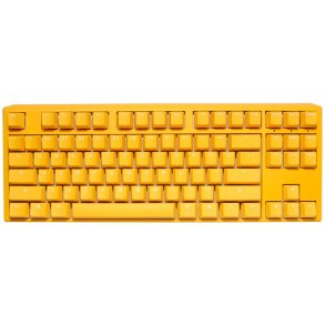 Ducky One 3 Yellow TKL tastatur Spil USB Tysk Gul
