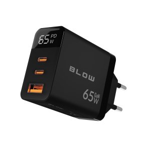 LCD-v�goplader USB-stik + USB-Cx2 PD 65W GAN sort wattmeter