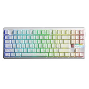 AULA Gasket F87 Pro V2 White Contour Engravered Star Vector RGB tastatur
