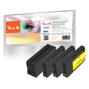 Peach 6ZC70AE bl�kpatron 4 stk Kompatibel Sort, Bl�, Magenta, Gul