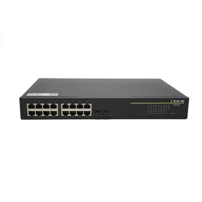 DCN ES430-18P-POE netv�rksswitch Administreret Gigabit Ethernet (10/100/1000) Str�m over Ethernet (PoE) 1U Sort