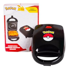 Uncanny Brands Pok�mon Pok� Ball sandwichtoaster Sort, R�d, Hvid