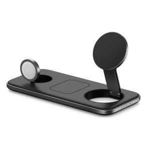 Satechi Qi2 Trio SmartWatch, Hovedtelefoner, Smartphone Gr� USB Tr�dl�s opladning Indend�rs