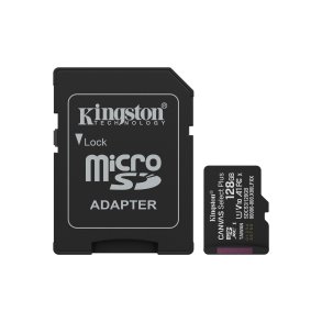Kingston Technology 128 GB microSDXC Canvas Select Plus Gen3 150 MB/s A1-kort + adapter
