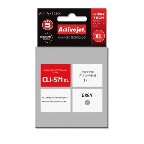 Activejet ACC-571GNX blk (Canon CLI-571G XL udskiftning; Supreme; 12 ml; gr)