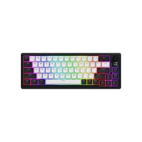 HATOR Skyfall 65 MAG ULTIMA 8K wireless tastatur Spil USB + RF Wireless + Bluetooth QWERTY US engelsk Sort, Hvid
