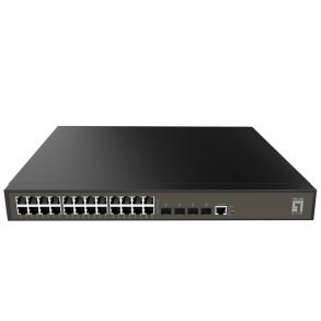 LevelOne GEL-2871 netv�rksswitch Administreret L2+ Gigabit Ethernet (10/100/1000) 1U Sort