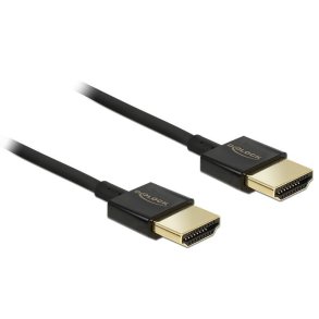 DeLOCK HDMI/HDMI, 4.5 m HDMI-kabel 4,5 m HDMI Type A (Standard) Sort