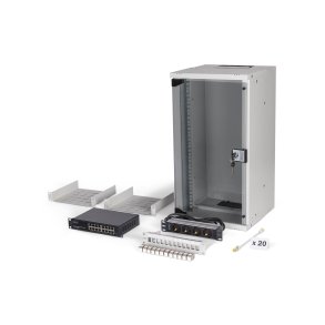 Digitus DN-49104-SET stativ 12U V�gmonteret stativ Gr�