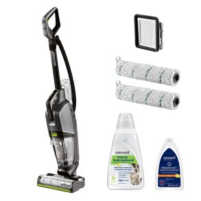 Bissell CrossWave Hydrosteam Pet Pro St�ende vakuum Vekselstr�m T�r&v�d Posel�s 0 L 1100 W Sort, S�lv