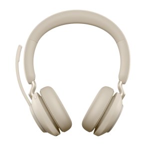 Jabra Evolve2 65 Headset Tr�dl�s Kontor/Callcenter USB Type-C Bluetooth Beige