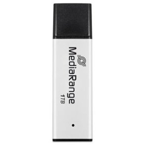 MediaRange MR1905-1 USB-n�gle 1 TB USB Type-A 3.2 Gen 1 (3.1 Gen 1) Sort, S�lv