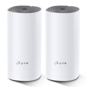 TP-Link Deco E4 (2-pack) Dual-band (2,4 GHz / 5 GHz) Wi-Fi 5 (802.11ac) Hvid, Gr� Intern