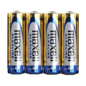 Maxell ALKALINE LR06 LR6 AA-alkalibatterier, 4 stk., 1,5 V, i folie