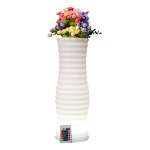 Techly I-LED FLOWERPOT urtepotte Hvid Plast 1 stk