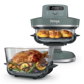 Ninja CRISPi PRO 7-in-1 Enkelt 5,7 L Enkeltst�ende 2050 W Varmluftsteger Gr�, Transparent