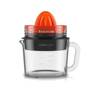 Taurus Citrus Glass elektrisk citruspresser 1 L 30 W Sort, R�d, Transparent