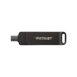 Flashdrive PATRIOT Rage R550 32GB 100 MB/S USB A+C Drejeligt design (PE32GR550DSAD) Sort