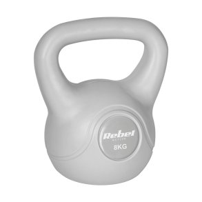REBEL ACTIVE Kettlebell bitumin�s gr� 8 kg