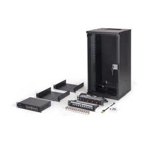 Digitus DN-49105-SET stativ 12U V�gmonteret stativ Sort