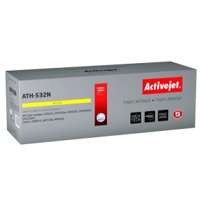 Activejet ATH-532N (erstatning HP 304A CC532A, Canon CRG-718Y; Supreme; 3200 sider; gul)