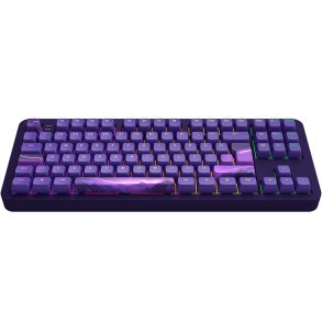Dark Project ALU87B Celestial, G3MS Voidstone Switch, UK/DE/AT/ES/IT/FI/NO/SE/DK tastatur Spil USB QWERTZ Dansk, Engelsk, Tysk, Italiensk, Nordisk, Norsk, Spansk, Svensk, UK engelsk Lilla