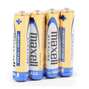 Maxell ALKALINE LR03 LR3 AAA-alkalibatterier, 4 stk., 1,5 V, i folie
