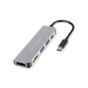Conceptronic DONN02G dockingstation USB 3.2 Gen 1 (3.1 Gen 1) Type-C Aluminium