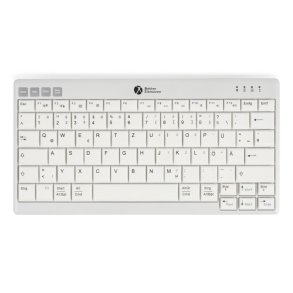 BakkerElkhuizen UltraBoard 950 V2 tastatur Hjem USB + Bluetooth QWERTY UK engelsk M�rkegr�, Lys gr�