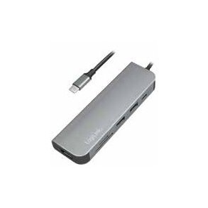 LogiLink UA0343 dockingstation USB 3.2 Gen 1 (3.1 Gen 1) Type-C Aluminium