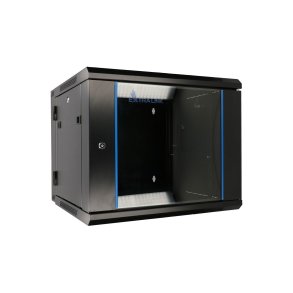 Extralink 9U 600X600 AZH WALL-MOUNTED RACKMOUNT CABINET SWING TYPE BLACK Vgmonteret stativ Sort