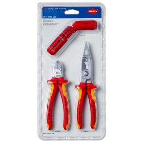Knipex 00 31 30 BK V01 mekaniske vrktjsst 3 vrktjer