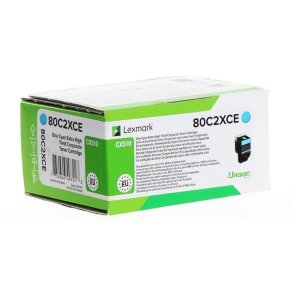 Lexmark 80C2XCE tonerpatron 1 stk Original Bl