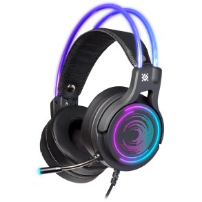Defender Cosmo Pro Headset Ledningsf�rt Spil Sort