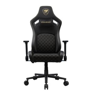 COUGAR CGR-DFF-GLB PC gamingstol Polstret vatteret s�de Sort, Guld