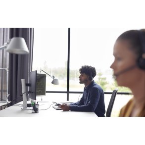 HP Poly EncorePro 320 med Quick Disconnect Binaural Headset TAA