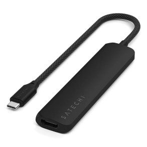 Satechi ST-P6SK interface hub USB Type-C 10000 Mbit/s Sort