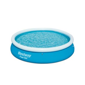 Bestway Fast Set 57273 swimmingpool til over jorden Oppustelig pool Rund 5377 L Bl�