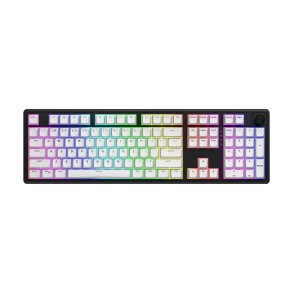 HATOR Skyfall Wireless 100 tastatur Spil USB + RF Wireless + Bluetooth QWERTY US engelsk Sort, Hvid