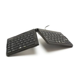 BakkerElkhuizen Goldtouch Travel Go2 Wired tastatur Kontor USB QWERTZ Tysk Sort