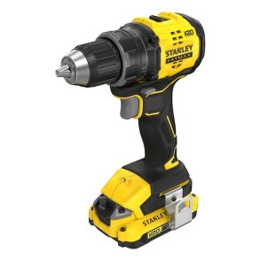 Stanley SFMCD714D2T-QW elektrisk skruetr�kker & slagbor 1900 rpm Sort, Gul
