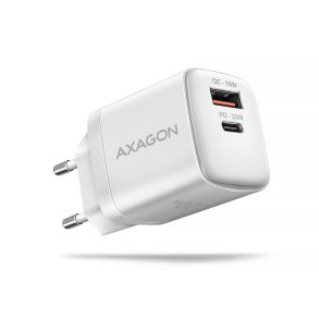 Axagon ACU-PQ20W oplader til mobil enhed Universel Hvid Vekselstrm Hurtig opladning Indendrs