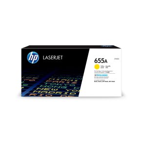 HP Original 655A LaserJet-tonerpatron, gul
