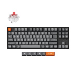 Keychron K8 Max tastatur Universel USB + RF Wireless + Bluetooth Sort